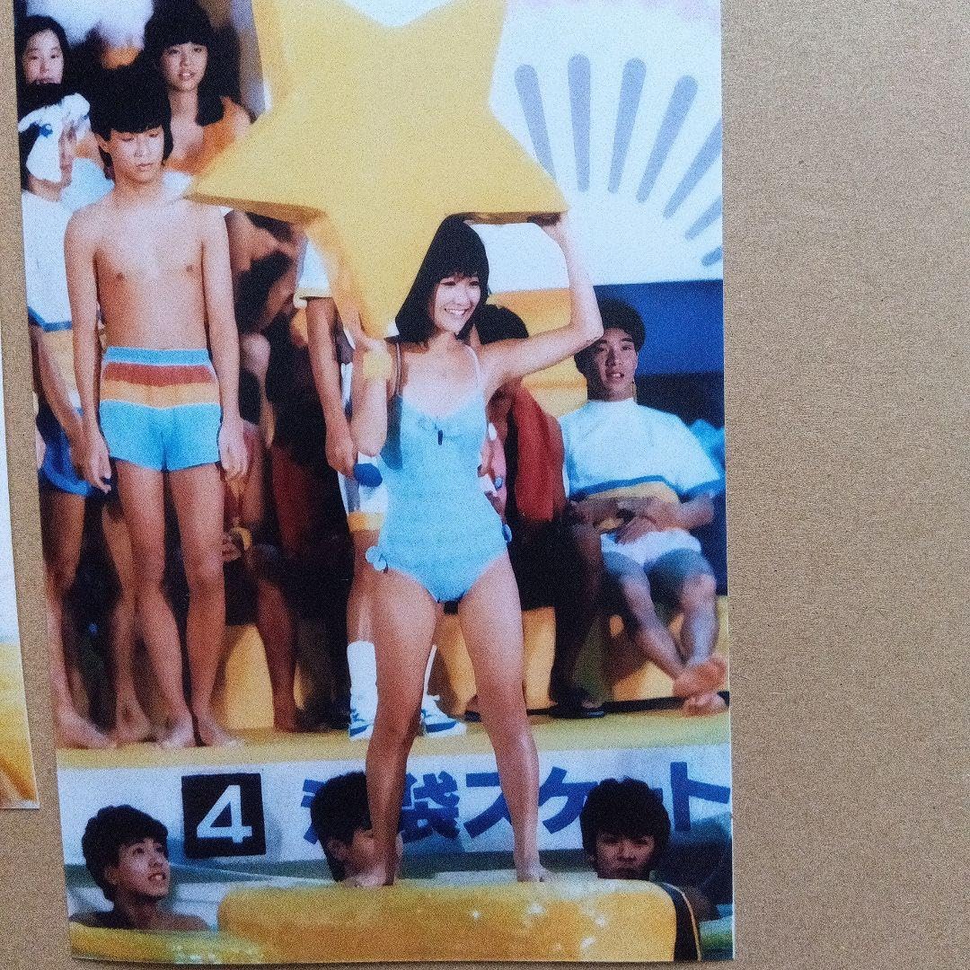 岡田有希子の水泳大会での貴重なオフショット10枚A4写真ラミネート　水着　昭和 G*6様 岡田有希子の水泳大会での貴重なオフショット10枚A4写真